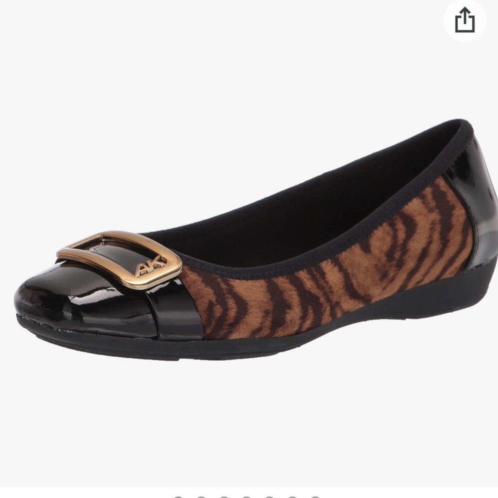 Anne Klein Sport - tiger print ballerina flats